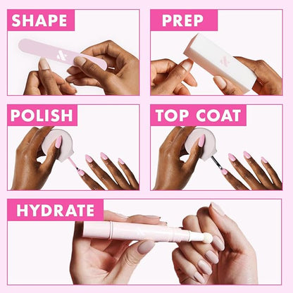 Olive & June Long-Lasting Nail Polish | Gel-Like Finish No Lamp Needed Lasts up to 10 days | Salon-Quality Color at Home | 15-Free, Vegan & Cruelty-Free Chip-Resistant Shine | Strawberry Scone