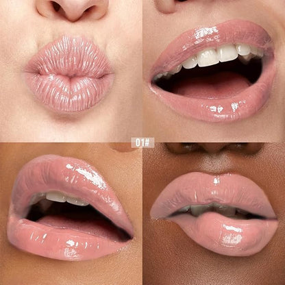 Nourishing Lip Oil, Deep Moisturizing Lip Balm Liquid, Non-Sticky High Shine Lip Gloss, Hydrating Lip Tint for Soft, Smooth, Healthy-Looking Lips, Lightweight Glossy Lip Care for Daily Use-1#