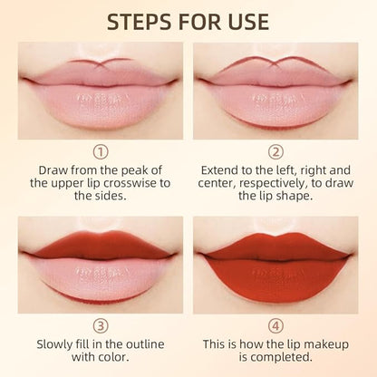QiBest 12Pcs Crayon Lipsticks Gel Lip Liner Pencil Set, Creamy Long-Lasting Lip Colors Makeup Kit for Women and Girls, Retractable Lipliner Pencils Pack with Rich Color & Smooth Application