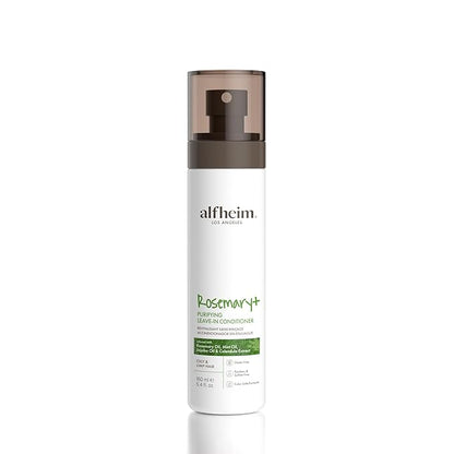 ALFHEIM Rosemary+ Purifying Leave-In Mist – Lightweight Conditioning & Refreshing Spray for Oily & Fine Hair with Rosemary, Peppermint & Jojoba Oils – Detangles, Smooths & Revives – 5.4 oz / 160 ml