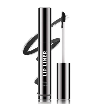 Lip Liner, Lip Gloss Gift for Women Matte Finish Vegan & Cruelty-Free, Highly-Pigmented for Create A Natural Lip Color (Black)