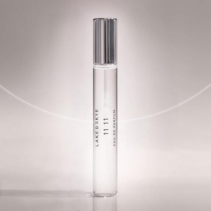 Lake & Skye 11 11 Eau de Parfum Travel Spray, Long Lasting Fragrance, 0.5 fl oz (15 ml) - Sheer & Uplifting Scent, Skin Musk