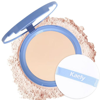 Oil Control Matte Perfection Face Powder Compact For Women, Matte Smooth Flawless Setting Powder Makeup, Polvo Compacto De Maquillaje, Waterproof Long Lasting, 0.35Oz, (10 Porcelain, 1)