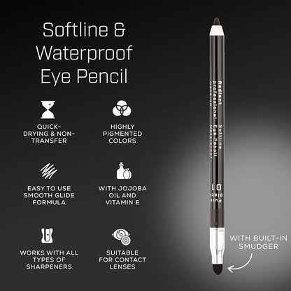 Radiant Professional Waterproof Eyeliner Pencil - Eyeliner Waterproof Smudge Proof for Woman - Long Lasting Under Eye Pencil for Smoky Eye - Soft Waterline Eye liner Smudger Tool, Navy Blue (05)