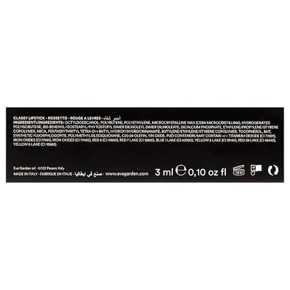 EVAGARDEN Classy Lipstick - Formulated with Natural Oils - Envelopes Your Skin with Satin Effect - Light, Pigmented Blend Gives Full Coverage and Chic Finish Instantly - 611 Tango Red - 0.1 oz