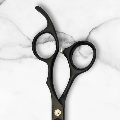 Scissors for Haircutting Professionals - Matte Black Finish - Long Lasting, Sharp Edge for Easy Hair Cuts - 440C Stainless Steel (7.0 Inches)
