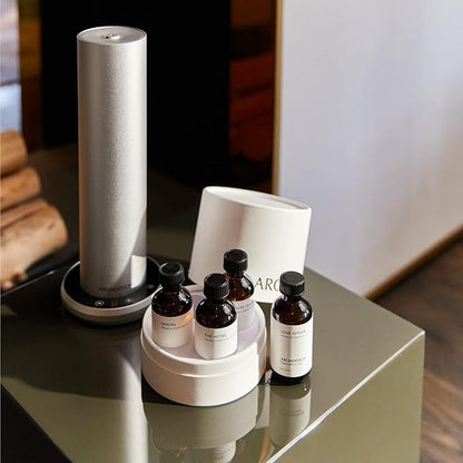 AromaTech The Bestsellers Set | Gift Set of Aroma Diffuser Essential Oils Blend of Santal, The Hotel, White Tea & Thyme, and Love Affair - 10 mL (4 Pack)