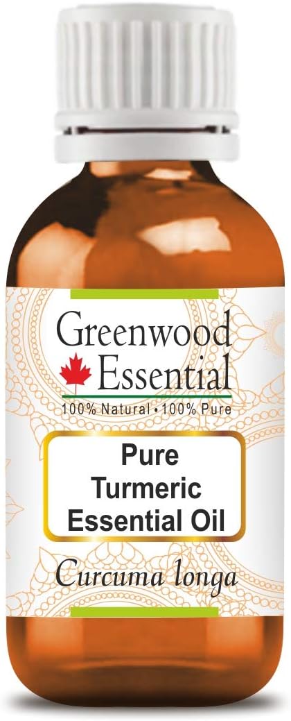 Greenwood Essential Turmeric Essential Oil (Curcuma Longa) Steam Distilled 5ml (0.16 oz)