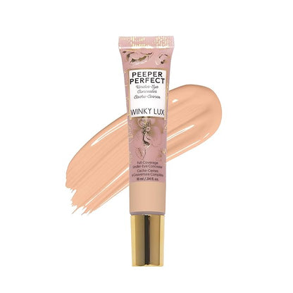 Winky Lux Peeper Perfect Under Eye Concealer, Makeup & Eye Brightener, Full Coverage Concealer for Dark Circles, Color Corrector & Eye Primer With Collagen, Hyaluronic Acid & Vitamin E (Neutral Beige)