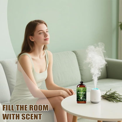 Rosemary Essential Oil, Rosemary Oil 16 Fl Oz 480ML for Diffuser Humidifier Yoga Cleaning DIY Candle Soap Making Essential Oils