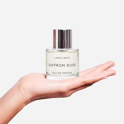 Lake & Skye Saffron Dusk Eau de Parfum Spray, Long Lasting Fragrance, 1.7 fl oz (50 ml) - Floral, Woody, Musky Scent.