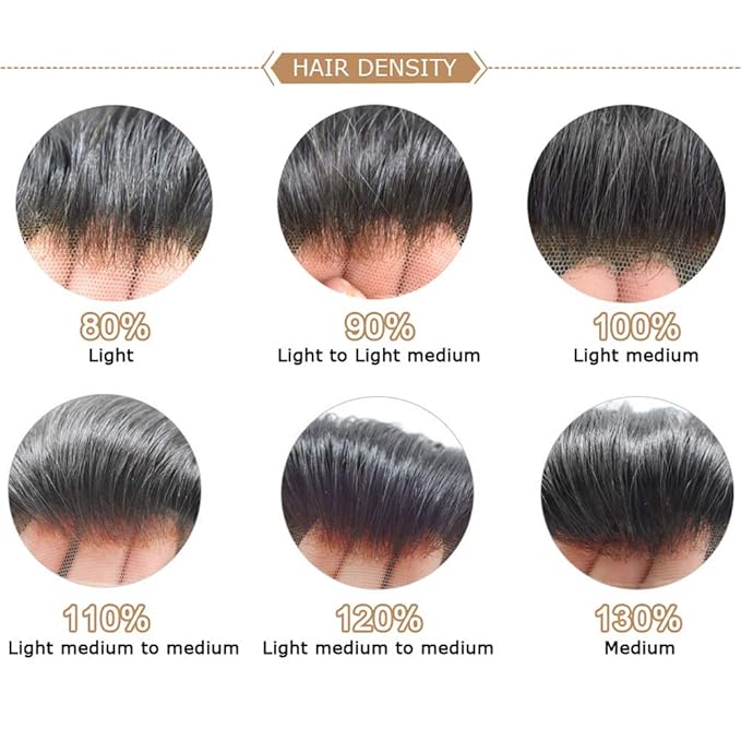 Mens Toupee Human Hair Piece French Lace Toupee for Man Hair System Indian Human Hair Replacement Systems V-Looped PU Front Hairpieces 7"X9" 17#DARK ASH BLONDE