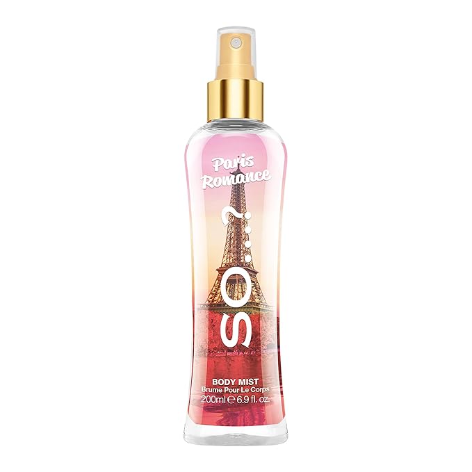So…? Paris Romance Body Mist Fruity Floral Perfume for Women with Over 800 Sprays - Body Spray - Ideal Gifts for Women - 6.9 oz