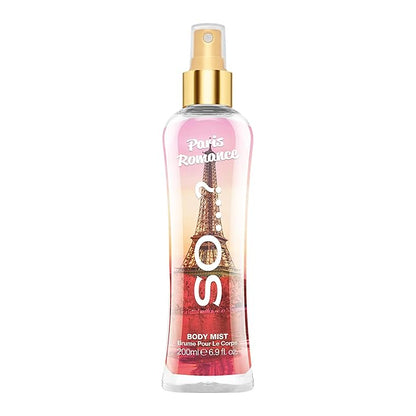 So…? Paris Romance Body Mist Fruity Floral Perfume for Women with Over 800 Sprays - Body Spray - Ideal Gifts for Women - 6.9 oz