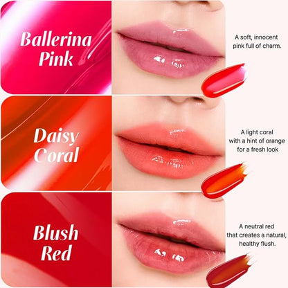 Peel Off Waterproof Lip Tattoo 6g - 24h Long Lasting Korean Lip Stain, Transfer Proof Matte Blush Red with plumping effect (Blush Red)