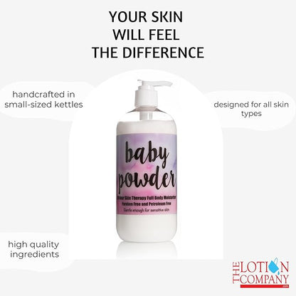 The Lotion Company 24 Hour Skin Therapy Lotion, Baby Powder, 16 Fluid Ounce