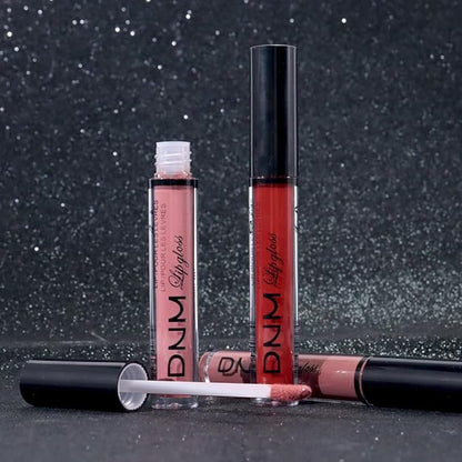AMY'S DIARY 3Pcs Matte Liquid Lipstick Set, Classic Red Soft Pink Nude Rosewood Mauve Lip Stain Kit, LipStain Long Lasting 24 Non-Transfer Lip Gloss, Waterproof Lip Makeup for Women Lippies