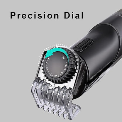 Hatteker Mens Beard Trimmer Grooming kit Hair Trimmer Mustache Trimmer Body Groomer for Nose Ear Facial Hair Cordless Waterproof 5 in 1