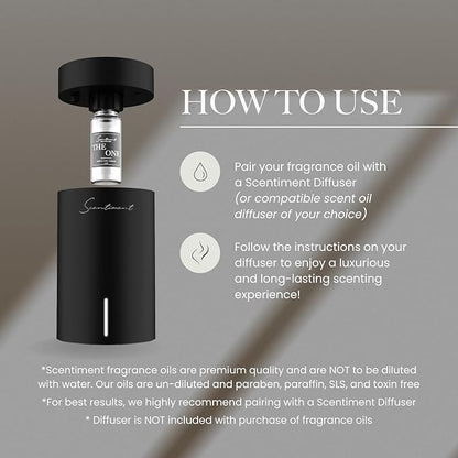 Scentiment Diffuser Oil - Tropical Paradise | Aromatherapy Fragrance Inspired by 5-Star Hotels | Luxurious Scent with Notes of Grapefruit, Green Apple, Musk (20 mL)
