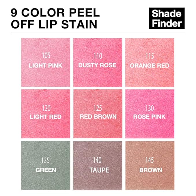 evpct Lip Tains Peel off, 3Pcs Peel off Lip Liner Tattoo Lip Stain Tint Gloss Makeup Set, Long Lasting Waterproof 24 Hours Matte Transfer-proof Color Stay Lipstick, Orange Red & Light Red & Nude Pink