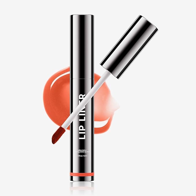 OETUIOW Lip Stain, Lip Gloss Lightweight Waterproof Stay on All Day, Smudge-proof Natural Finish, Vegan & Cruelty-Free, Stocking Stuffers for Teen Girls (Coral)
