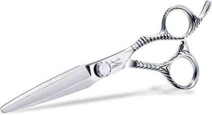 JASON Professional Hair Scissors Sword Blade Barber Scissor 6.0" Razor Edge Hair Cutting Shears Japanese Stainless Steel for Salon Home Kid Men Women