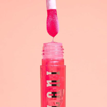 Milani Fruit Fetish Lip Oil Bundle with Vitamin E for Instant Hydration, Fruit Extract Infused Lip Treatment and Moisturizing Lip Gloss - Raspberry Peach + Strawberry Melon, 2pk