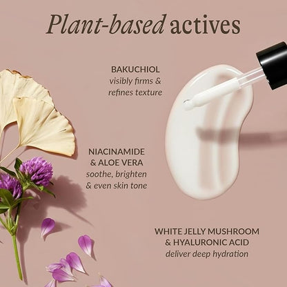 Bio Retinol Alternative Bakuchiol Serum - Smooths Skin & Reduces Fine Lines, USA Made with Natural & Organic Ingredients, Anti-Aging Skin Care Formula, Vegan, Cruelty Free