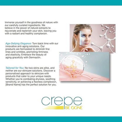 Dermactin Crepe Be Gone Body Souffle Classic - Large 12 ounce - Ultra Hydrating Crepe Skin Firming Cream for Neck,Chest, Arms & Legs