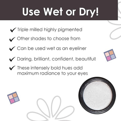 Vera Moore Eyeshadow, Highly Pigmented Eyeshades and Textures, Provide Bold and Lasting Looks, Suitable for Any Event, Easily Blendable Eye Makeup in Multiple Shades. (Icy)