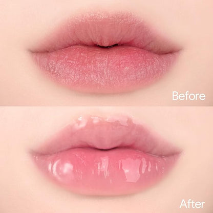 Crystal Dewy Lip Gloss | Lightweight & Non-Sticky | High-Shine & Long-Lasting | Hydrating Korean Lip Care Gloss | 0.17 oz. (02 CHARMING ROSE)