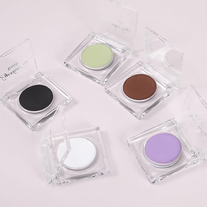 Erinde Single Purple Matte Eyeshadow Palette, Velvet Eye Shadow Compact Powder Natural Makeup, Long-Lasting Eye Makeup, Ultra-Blendable, Pigmented Color, Vegan Formula, 04# LAVENDER