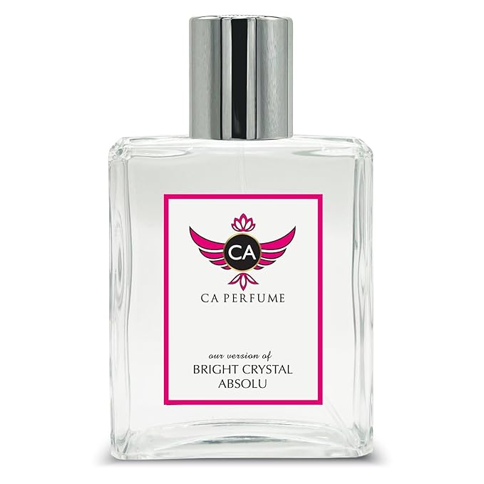 CA Perfume Impression of Bright Crystal Absolu For Women Replica Fragrance Dupes Eau de Parfum Spray Bottle 3.4 Fl Oz/100ml-X1