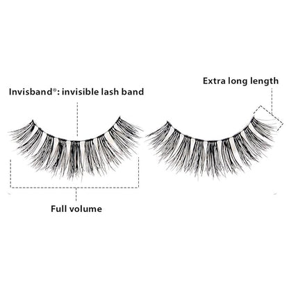Ardell Double Up 213 False Eyelashes - Dramatic Volume, Reusable Strip Wispy Lashes for Bold Eye Look, 4 Pairs