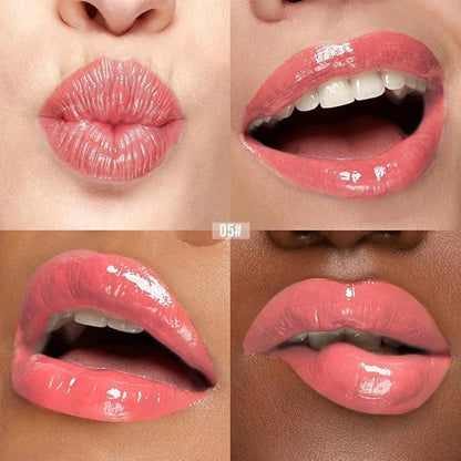 Nourishing Lip Oil, Deep Moisturizing Lip Balm Liquid, Non-Sticky High Shine Lip Gloss, Hydrating Lip Tint for Soft, Smooth, Healthy-Looking Lips, Lightweight Glossy Lip Care for Daily Use-5#