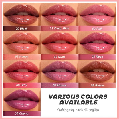 Pink Honey Lipstick Tinted Lip Balm - Shine Moisturizing Lipstick for Women, Natural Nourishing Hydrating Lip Gloss Stain for Dry Lips, Tint Sheer Lightweight Makeup, Vegan - 1Pc #01 Dusty Pink