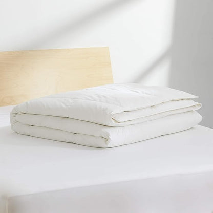 Brooklinen All Season Luxury Down Comforter, 100% Natural Canadian Duck Down Duvet Insert - 700 Fill Power, 100% Cotton Shell, Baffle Box Construction, King/Cali King Size Comforter