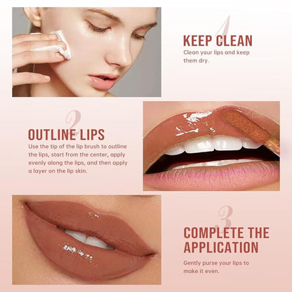 Lip Stain - Wipe-Off &Peel Off Lip Color | Waterproof, Long Lasting, Transfer-Resistant, Smudge-Proof Lip Tint | Easy Wipe Finish, High Pigment | All-Day Vibrant Kiss-Proof Lip Stain, Muted Terracotta