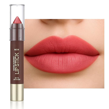 Erinde Matte Lipstick Lip Liner Crayon for Women, 24 Hour Lipstick Lip Liner Pencil, Neutral Lip Stick Lipliner Waterproof Long Lasting Smudge Proof, Vegan & Cruelty-Free, 04 Tomato Coral