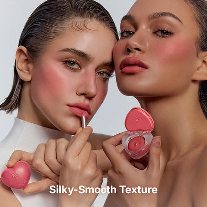 Dasique Souffle Color Pot #20 Apple Candy – Makeup Blush, Buildable Silky-Smooth Texture, Built-In Mini Brush, Multi-Use For Cheek and Lip