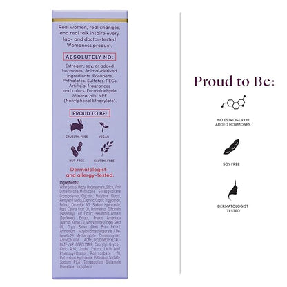 Womaness Plump It Up Retinol Serum – Roll-On Hydrating Face Serum for Women w/ Hyaluronic Acid & Collagen Boosting Retinol – Anti Aging for Fine Lines, Wrinkles & Smoothing Ceramide NG Skincare (30ml)