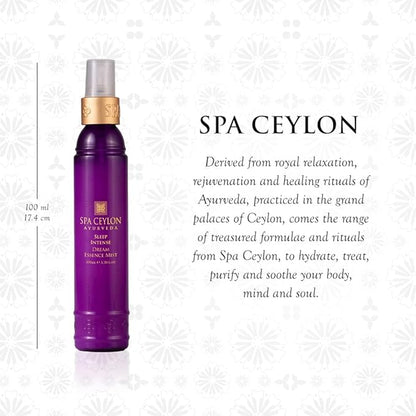 SPA CEYLON Sleep Intense Dream Essence Mist, All-Natural Skin Care Spray for Bedtime Ritual, Calming Body & Fragrance Mist, Suitable for All Skin Types, 100ml