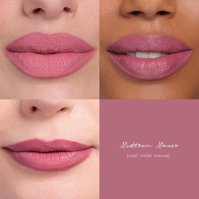 Wander Beauty Under the Mistletoe Lipsetter Duo, Dual-Ended Lipstick & Liner, Barcelona Blush & Midtown Mauve, Limited Edition, Soft Matte Finish, Hydrating, With Squalane & Peptides