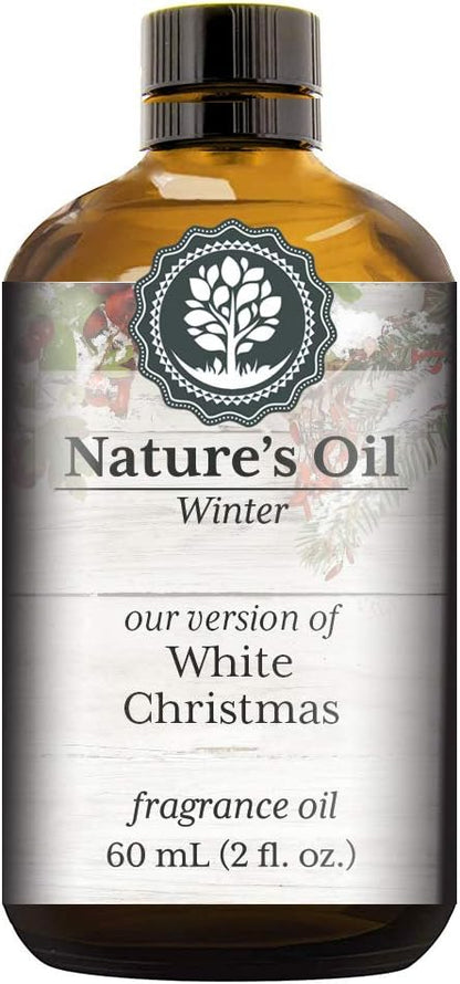 White Christmas Fragrance Oil (60ml) For Diffusers, Soap Making, Candles, Lotion, Home Scents, Linen Spray, Bath Bombs, Slime