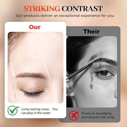 Microblading Eyebrow Pencils for Women,2026 Upgraded 3D Waterproof Eyebrow Pen,Long Lasting 4-Tip Brow Pencil, Eye Brow Pen for Natural Brows (Red Brown)