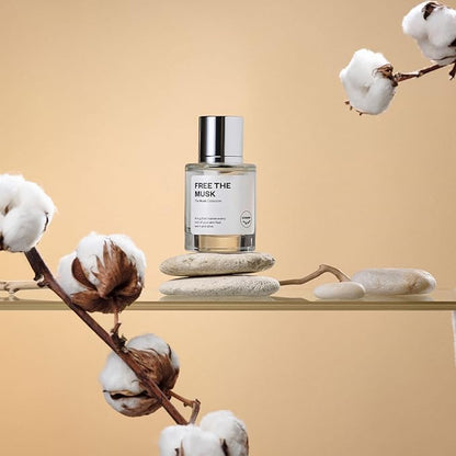 Dossier Free The Musk - Eau de Parfum for All - 50ml / 1.7oz - Clean Skin Musk Fragrance with Ambrette, Jasmine & Cedarwood - Genderless, Vegan, Long-Lasting Perfume