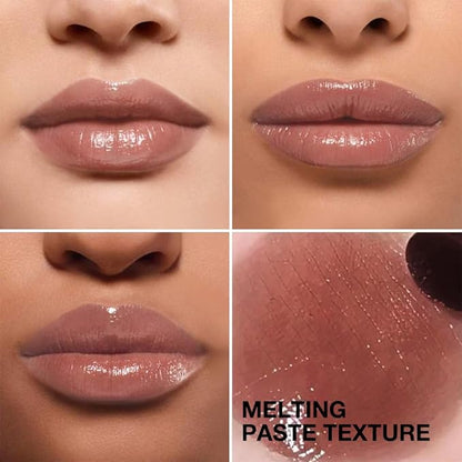 Honey Tinted Lip Stain Lip Balm Lip Gloss Lipstick, Sheer Hydrating Lip Stains Tint, Moisturizing Lip Color for All Skin Tones, Nourishing Lip Balm with a Hint of Natural Black Cherry Tint