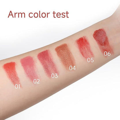 Matte Lipstick for Women, Long Lasting Moisturizing Lip Stain, Waterproof Lip Color Makeup (Straw Berry Red)