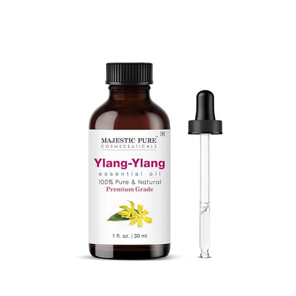Majestic Pure Ylang Ylang Essential Oil with Glass Dropper - Huge 4 Fl Oz - 100% Pure and Natural Black Pepper Oil - Premium Grade Essential Oils for Diffuser, Aromatherapy, Soap and Candle Making