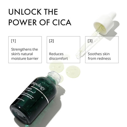 Depology CICA H.A Calm & Repair Serum | Reducing Discomfortable and Sensitivity Face Serum | Hydrating & Replenishing Facial Skin Care Product | Providing Relief from Redness Serum 1.01 fl.Oz